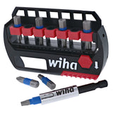 Wiha 70098 8 PIECE TERMINATORBLUE IMPACT BIT SET WITH MAGNETIC BIT HOLDER - 1 INCH BITS