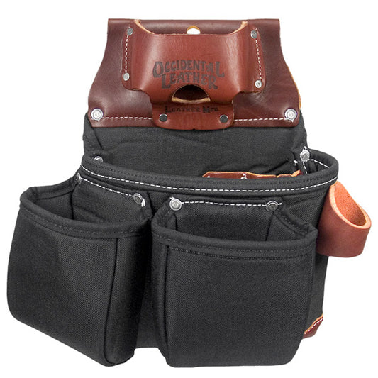 Occidental B8018DB OXYLIGHTS 3 POUCH TOOL BAG WITH TAPE HOLDER - Black