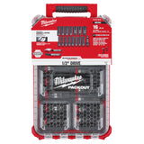 Milwaukee 49-66-6803 SHOCKWAVE Impact Duty Socket 1/2ÃƒÂ¢Ã¢â€šÂ¬Ã‚Â Dr 16PC MM PACKOUT Set