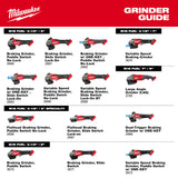 Milwaukee 3672-20 M18 FUEL 4-1/2"-6" Variable Speed Braking Grinder, Paddle Switch w/ ONE-KEY