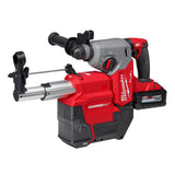 Milwaukee 2912-22DE M18 FUEL 1 in SDS Plus Rotary Hammer with Dust Extractor Kit