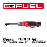 Milwaukee 2569-21 M12 FUEL 3/8" Extended Reach High Speed Ratchet Kit