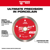 Milwaukee 49-93-9205 5" DIAMOND MAX Continuous, Tile Diamond Blade