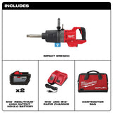 Milwaukee 2869-22HD M18 FUEL 1 in. D-Handle Ext Anvil High Torque Impact Wrench w/ ONE-KEY Kit