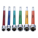 Wiha 70487 6 Piece Color Coded Magnetic Nut Setter Set, Metric
