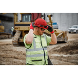 Milwaukee 48-73-1200 White Front Brim Vented Hard Hat w/4pt Ratcheting Suspension - Type 1, Class C