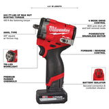 Milwaukee 2562-22 M12 FUEL Stubby 3/8" Impact Wrench Kit