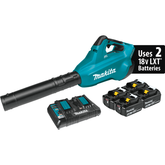 Makita XBU02PT1 36V (18V X2) LXTÂ® Brushless Blower Kit with 4 Batteries (5.0Ah)