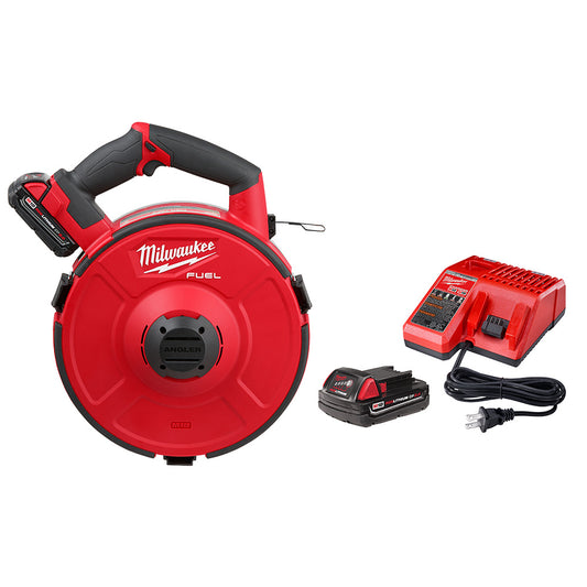 Milwaukee 2873A-22 M18 FUEL ANGLER 120 Ft. Steel Pulling Fish Tape Kit