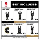 Milwaukee 49-10-9113 OPEN-LOK Multi-Tool Blade Variety Kit 9PC