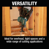 Makita XRJ08Z 18V LXTÂ® Lithiumâ€‘Ion Brushless Cordless Compact Oneâ€‘Handed Recipro Saw, Tool Only