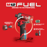 Milwaukee 2551-22 M12 FUEL SURGE 1/4 in. Hex Hydraulic Driver 2 Battery Kit