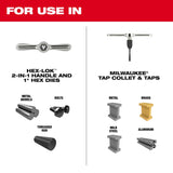 Milwaukee 49-22-5604 38PC SAE Tap & Die PACKOUT Set w/ HEX-LOK 2-in-1 Handle