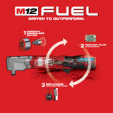 Milwaukee 2565-22 M12 FUEL 1/2" Right Angle Impact Wrench Kit