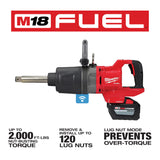Milwaukee 2869-22HD M18 FUEL 1 in. D-Handle Ext Anvil High Torque Impact Wrench w/ ONE-KEY Kit