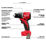 Milwaukee 3601-20 M18 Compact Brushless 1/2" Drill/Driver