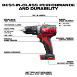 Milwaukee 2606-20 M18 Compact 1/2 in. Drill/Driver