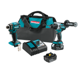 Makita XT297T 18V LXT® Lithium‑Ion Brushless Cordless 2‑Pc. Combo Kit (5.0Ah)