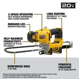 DEWALT 20V MAX 2-Speed Grease Gun (Bare Tool)