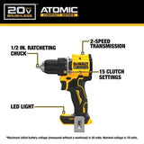DeWalt DCD794B ATOMIC 20V MAX* Brushless Cordless 1/2 in. Drill/Driver (Tool Only)