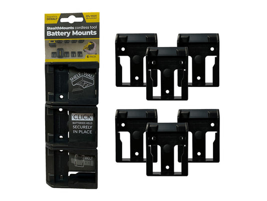 StealthMounts DeWalt 20v Battery Mounts - Black