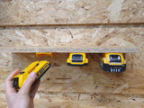 StealthMounts DeWalt 20v Battery Mounts - Yellow
