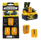 StealthMounts Stubby Magnetic Bit Holder for Dewalt XR & Flaxvolt Tools - Yellow