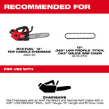 Milwaukee 49-16-2743 12" .325" LOW PROFILE Pitch, .043" Gauge Guide Bar