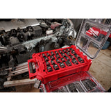 Milwaukee 49-66-6804 SHOCKWAVE Impact Duty Socket 1/2ÃƒÂ¢Ã¢â€šÂ¬Ã‚Â Dr 27PC MM & SAE PACKOUT Set