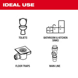 Milwaukee 2819-22 M18 FUEL High Speed Chain Snake for 1-1/2â€ â€“ 4â€ Pipes