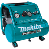 Makita MAC210Q  Quiet Series 1 HP, 2 Gallon, Oil Free, Electric Air Compressor