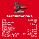 Milwaukee 2545-20 M12 FUEL Jig Saw