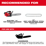 Milwaukee 49-16-2745 14" .325" LOW PROFILE Pitch, .043" Gauge Guide Bar