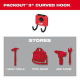 Milwaukee 48-22-8335 PACKOUT 3â€ Curved Hook