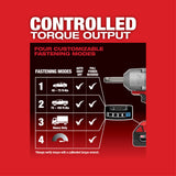 Milwaukee 2769-20 M18 FUEL 1/2 in. Extended Anvil Controlled Torque Impact Wrench with ONE-KEY