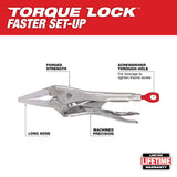 Milwaukee 48-22-3506 6 in. TORQUE LOCK Long Nose Locking Pliers