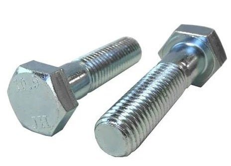 M16-1.50 x 60mm Grade 10.9 Hex Cap Screw Bolts Metric Zinc FINE THREAD / *PARTIAL THREAD* DIN 960