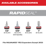 Milwaukee 2532-22 M12 FUEL ProPEX Expander Kit w/ 1/2"-1" RAPID SEAL ProPEX Expander Heads