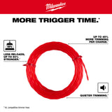Milwaukee 49-16-2782 .095inch x 20' Trimmer Line 5pk