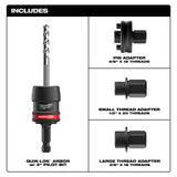 Milwaukee 49-56-7545 5PC 3/8" QUIK-LOK Arbor Set