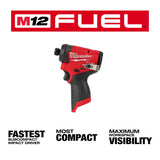 Milwaukee 3453-20 M12 FUEL 1/4" Hex Impact Driver