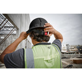 Milwaukee 48-73-1200 White Front Brim Vented Hard Hat w/4pt Ratcheting Suspension - Type 1, Class C