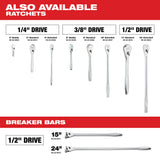 Milwaukee 48-22-9486 1/4 in. & 3/8 in. 106 Pc. Ratchet and Socket Set in PACKOUT - SAE & Metric