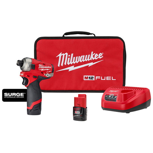 Milwaukee 2551-22 M12 FUEL SURGE 1/4 in. Hex Hydraulic Driver 2 Battery Kit