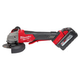 Milwaukee 2882-22 M18 FUEL 4-1/2" / 5" Braking Grinder w/ ONE-KEY Paddle Switch, No Lock
