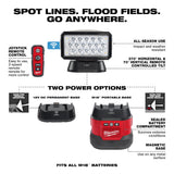 Milwaukee 2123-21HD M18 Utility Remote Control Search Light Kit w/ Portable Base