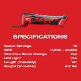 Milwaukee 2626-20 M18 Multi-Tool