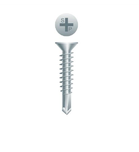 INTERCORP F116 #10 x 2"" Self Drilling Screw Flat Head Phillips (Box of 3,000 PCS)