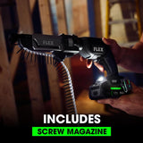 FLEX FX1611-Z Drywall Screw Gun With Magazine Attachment (Bare Tool)