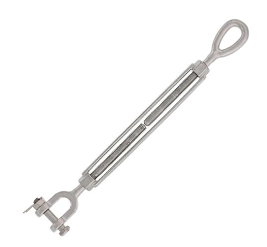 3/8"-16 x 6" Stainless Steel Jaw to EYE Turnbuckles